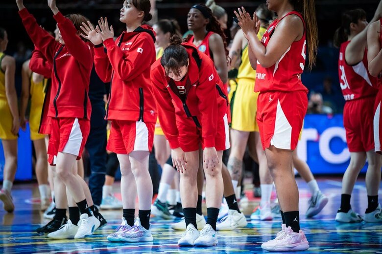 ワールドカップ最終戦、オーストラリア戦に挑んだ女子日本代表（C）FIBA