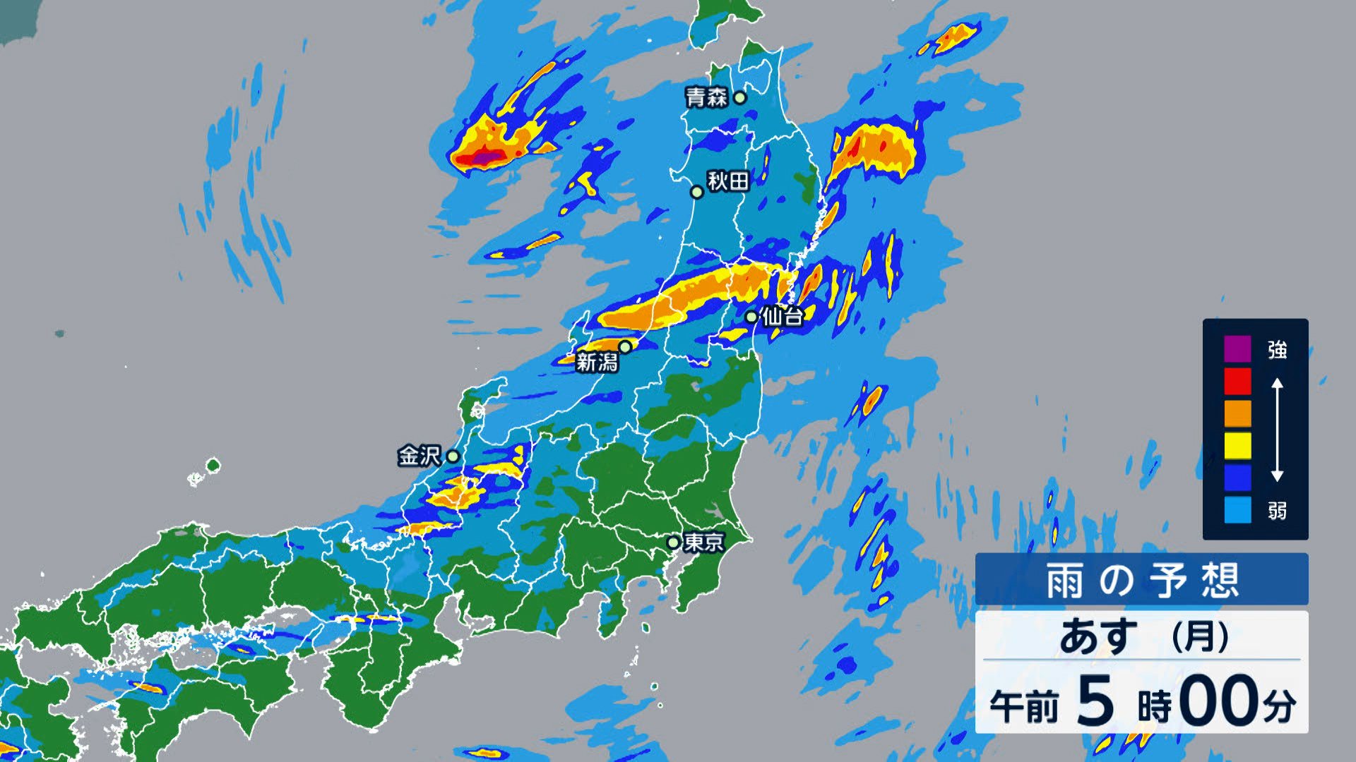 東北・北陸29日にかけて警報級の大雨のおそれ　土砂災害や川の増水などに警戒