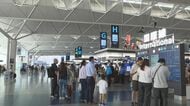 中部空港でお盆休みの出国ラッシュ続く 国際線予約者数は約11万9千人 中国便減などで去年より3万人程少なく
