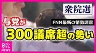 自民300議席台をうかがう　連立パートナーの維新は伸び悩む　中道は公示前議席の半分まで落ち込む可能性も　大阪の注目選挙区の情勢は　共同通信・太田氏「まだ予断は禁物」FNN世論調査【衆院選】