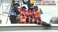 夏のレジャーシーズン前　松山の沖合で海保と民間団体が水難救助訓練　救出の手順確認【愛媛】