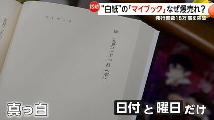 “白紙”の「マイブック」18万部超の爆売れ…Z世代中心に異例の大ヒット　SNSに投稿して楽しむ“日記界隈” も…自己表現や心のデトックスの場に