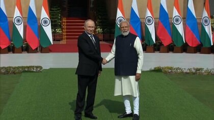 ロシア・プーチン大統領がインド・モディ首相と会談　「燃料供給止めない」蜜月関係アピール