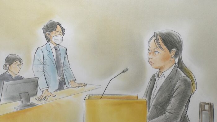 検察官に促され遺族に謝罪した川村被告