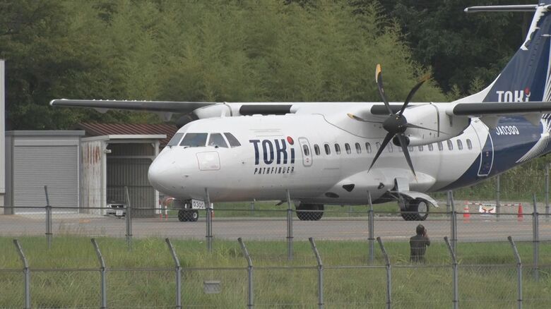 トキエアの機体が初めて“佐渡空港”に！佐渡航路開設へ期待も…調査飛行で見えた課題「気象の影響かなりある」新潟｜FNNプライムオンライン