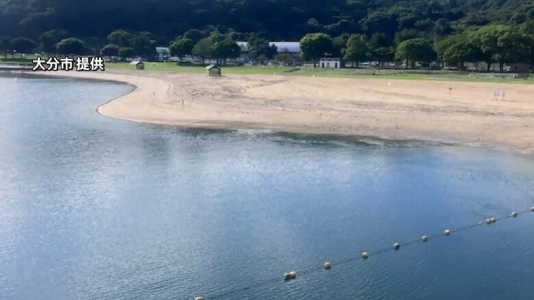 遊泳中止になっていた「田ノ浦ビーチ」10日から再開へ　大雨で大量の流木など押し寄せる　大分｜FNNプライムオンライン