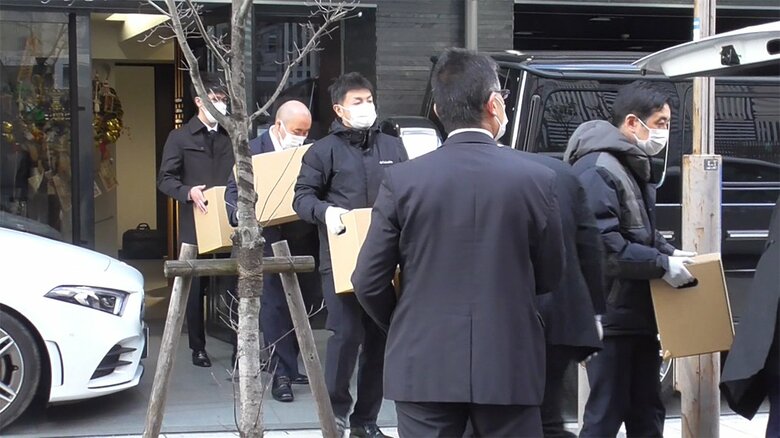 内田建設に対する家宅捜索(今年2月)