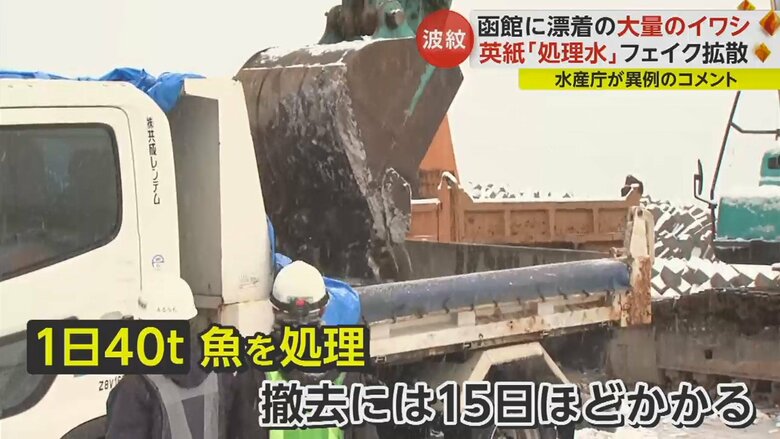 12日から始まった重機を使った作業