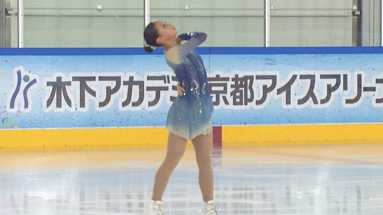 力強いスケーティングでショートを披露した松浪ひかり（近畿選手権）