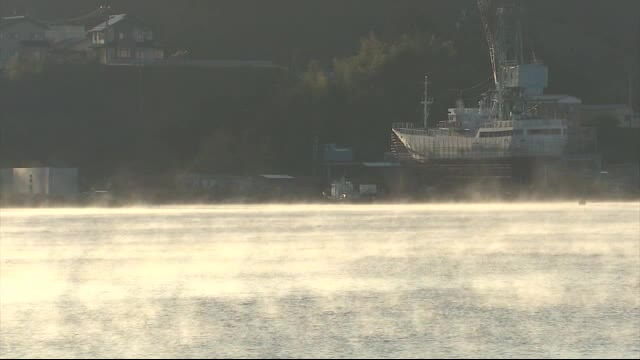 宮城県内 冷え込み強まり「気嵐」も 9地点で今季一番の寒さ