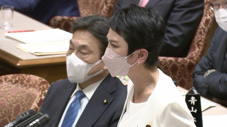 「これを選挙目当てと言うのではないか」立憲・蓮舫議員(17日参院予算委員会)