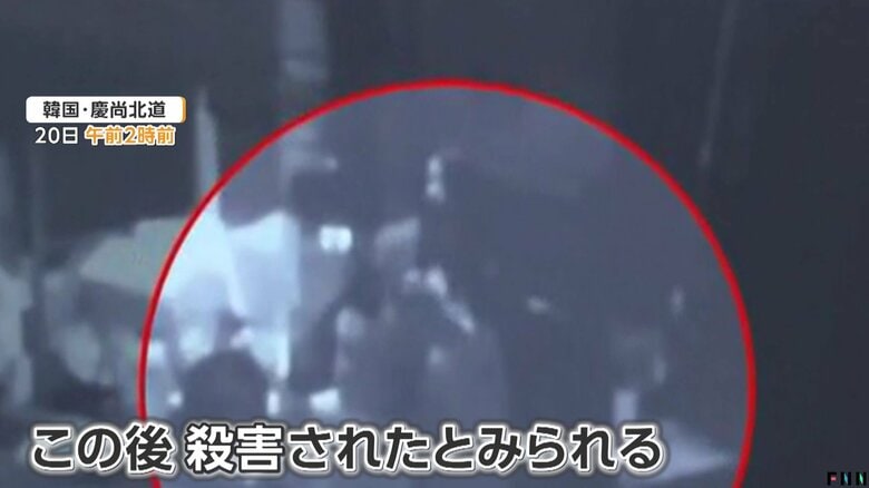カメラが捉えた被害女性の姿