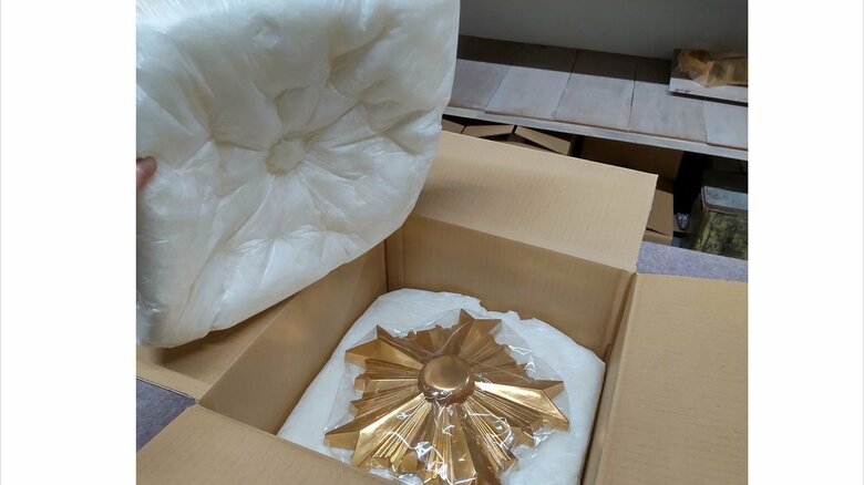 クッション材で丁寧に梱包（画像提供：廣部硬器）