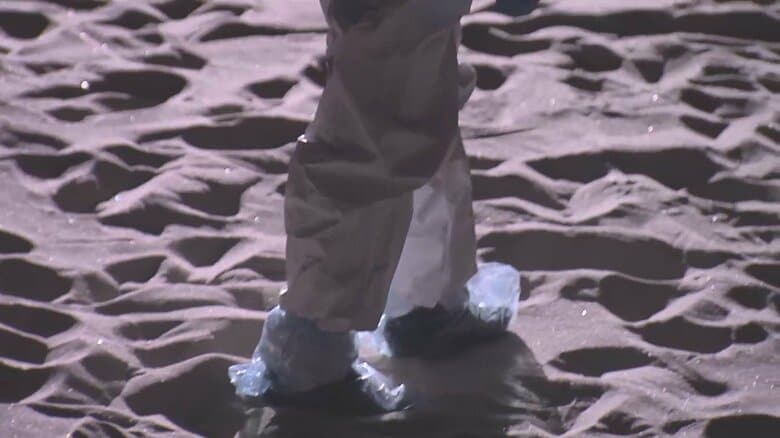 3次選抜試験の会場となった、月面の砂を再現した宇宙探査フィールド