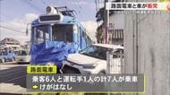 高知市で路面電車と車が衝突　けが人なし