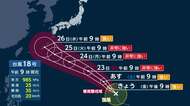 【台風情報】台風18号が来週にも沖縄・奄美直撃か「非常に強い勢力」に発達へ　熊本は37℃予想、ゲリラ雷雨にも警戒