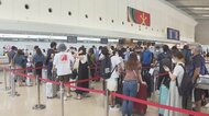 日本航空システム障害 那覇空港でも一時搭乗手続きできず