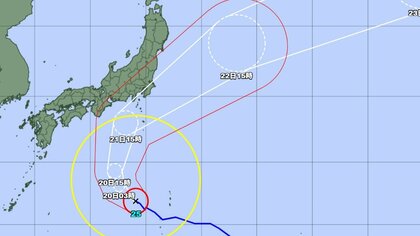 【台風情報】台風25号今後の進路は　強い勢力で関東・伊豆諸島に接近へ　最大瞬間風速50メートル予想　300ミリの大雨で土砂災害に厳重警戒