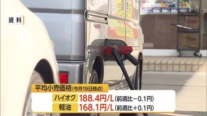 【ガソリン／山形】レギュラー177.5円/L（前週比横ばい）・灯油18L2532円（前週比+27円）