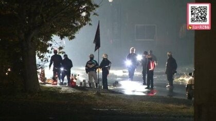 「女性が倒れている」高齢とみられる女性が路上で死亡…現場には所持品などが散乱…ひき逃げ事件とみて逃走車の行方追う＜北海道旭川市＞