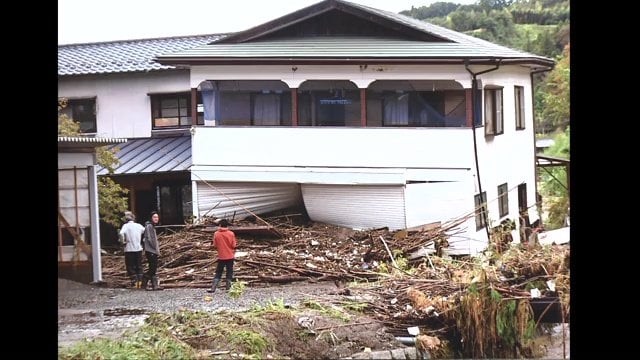 東日本台風での西谷地区の被害