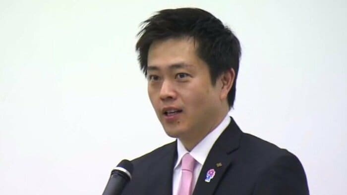 訓示する大阪府・吉村洋文知事