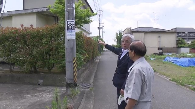 防災マイスターの松尾一郎さんと二本松市の三保恵一市長