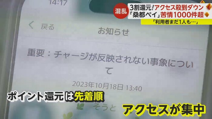 チャージ機能を停止する事態に追い込まれた