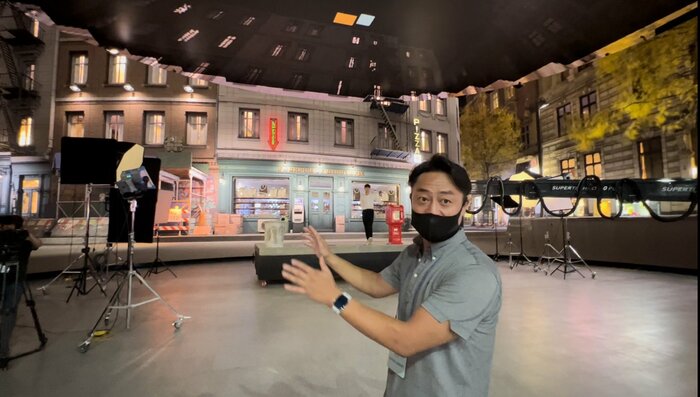 高精細の背景に囲まれると没入感がある