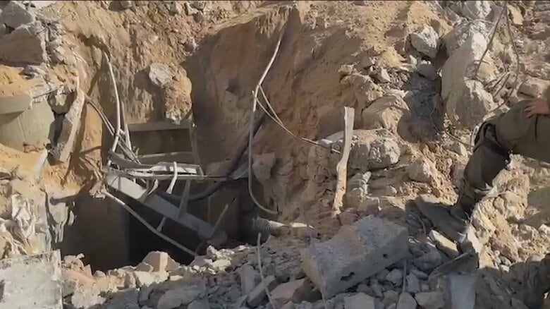 「ハマス司令部のトンネルを発見」イスラエル軍が映像公開　ガザ保健省は「発表は虚偽」　“水処理” 停止で人道状況悪化｜FNNプライムオンライン