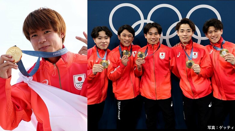 大逆転で金メダルラッシュ！土壇場で最高得点…堀米雄斗選手が連覇達成　体操男子団体も2体会ぶりの金メダル　激闘を見守る地元は深夜でも大歓声｜FNNプライムオンライン
