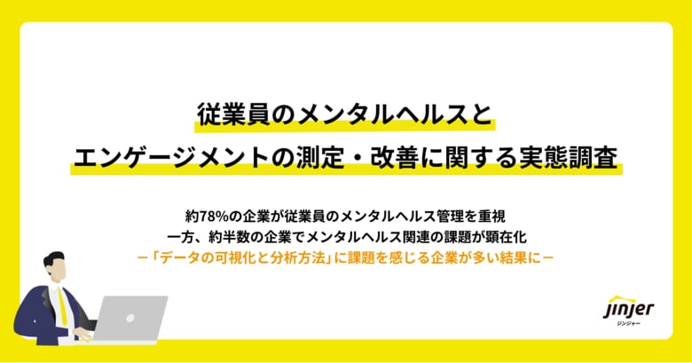 【従業員のメンタルヘルスとエンゲージメントの測定・改善に関する実態調査】約78%の企業が従業員のメンタルヘルス管理を重視一方、約半数の企業でメンタルヘルス関連の課題が顕在化