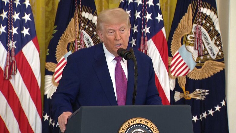 トランプ大統領が25％自動車追加関税のさらなる引き上げ示唆「自動車メーカーによる米国内への投資加速する」｜FNNプライムオンライン
