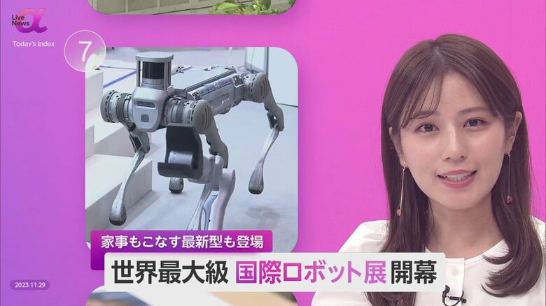 「国際ロボット展」開催　力強いロボットから“寄り添い型”へ　日本発「優しい技術」の拡大に期待｜FNNプライムオンライン