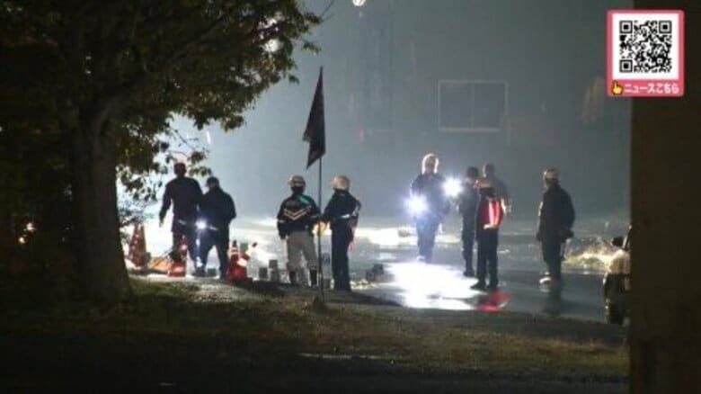 「女性が倒れている」高齢とみられる女性が路上で死亡…現場には所持品などが散乱…ひき逃げ事件とみて逃走車の行方追う＜北海道旭川市＞｜FNNプライムオンライン