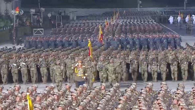 閲兵式が実施されたのかどうかは分析中