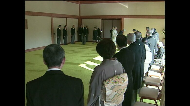 文化勲章受章者と文化功労者らを招いた茶会