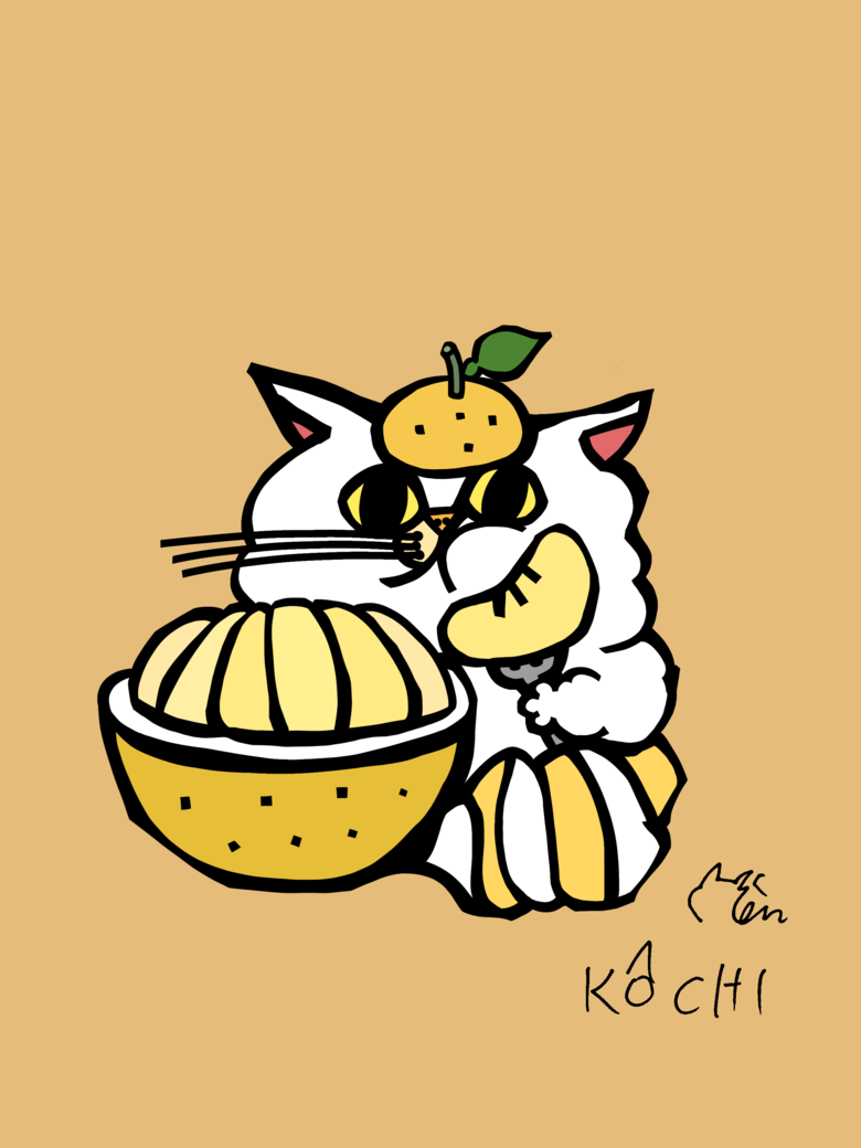 高知県のご当地ネコ(文旦ねこ)
