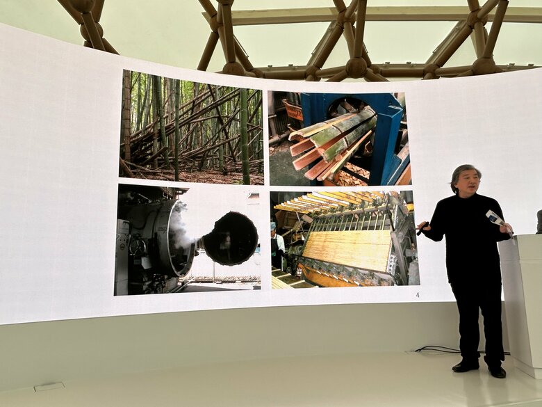 竹は加工して強い素材に