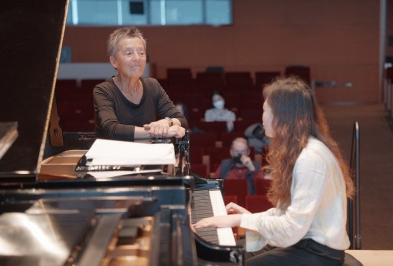 米・ノースウェスタン大学ビーネン音楽院でのワークショップ（2024 年 4 月）撮影・佐々木悠人