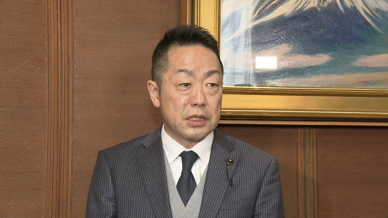 取材に応じる自民改革会議・増田享大 代表（1月10日）