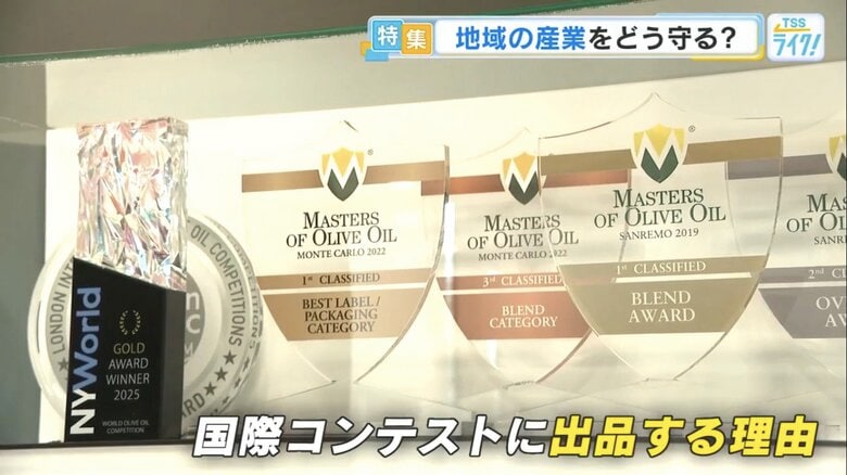 オリーブオイルの国際コンテストで多数受賞