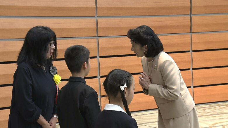 受賞した子供たちとご懇談　2月2日