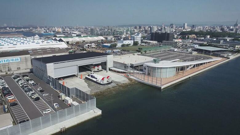 ホーバークラフトの訓練の様子