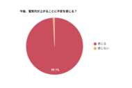 約99％が電気代の上昇に「不安を感じる」と回答｜電気代への意識調査