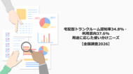 宅配型トランクルーム認知率34.8%・利用意向37.6%―用途に応じた使い分けニーズ【全国調査2026】