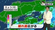 【サキドリ！天気のツボ】１０月２７日（火）のお天気を光岡香洋気象予報士が解説【岡山・香川】