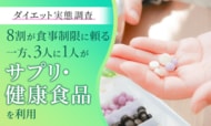 【ダイエット実態調査】8割が食事制限に頼る一方、3人に1人がサプリ・健康食品を利用