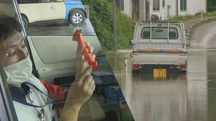 集中豪雨で“道路冠水”　クルマは「水が60cmの高さで走行停止」　まずは車内から脱出を【新潟発】