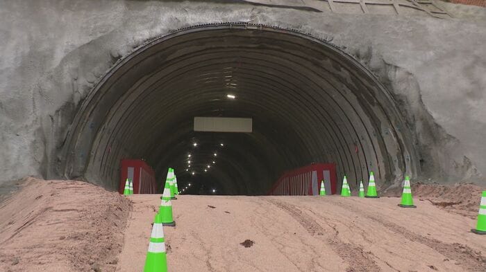 全長631mの宝珠山トンネル
